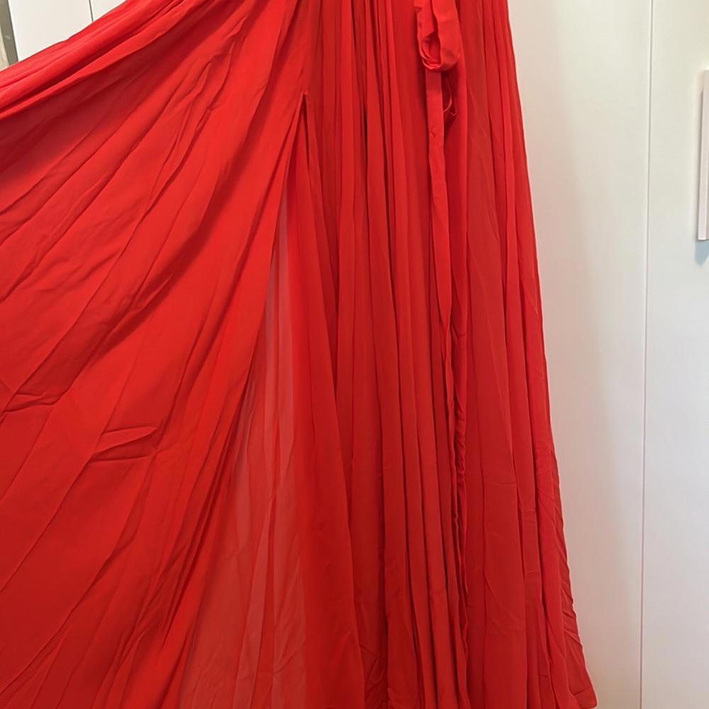 Michael Costello x REVOLVE Carrie Gown in Coral - Picture 5 of 9